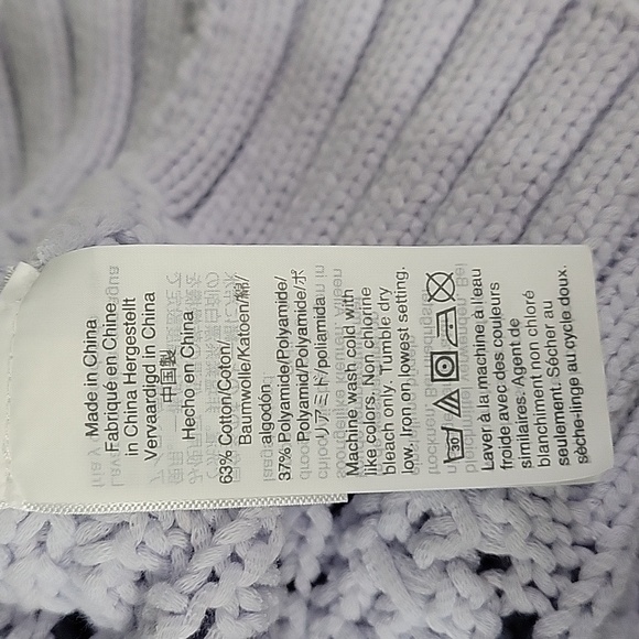 J. Crew Womens Wide Neck Summer Beach Sweater With Pointelle Stitch Size S - Picture 9 of 12